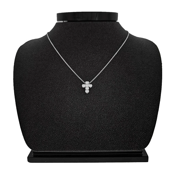 Gold-Anhänger Kreuz mit Diamanten