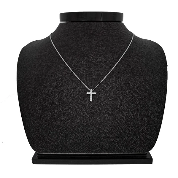 Gold-Anhänger Kreuz mit Diamanten