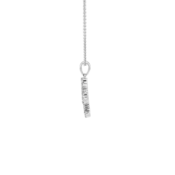 Gold-Anhänger Kreuz mit Diamanten
