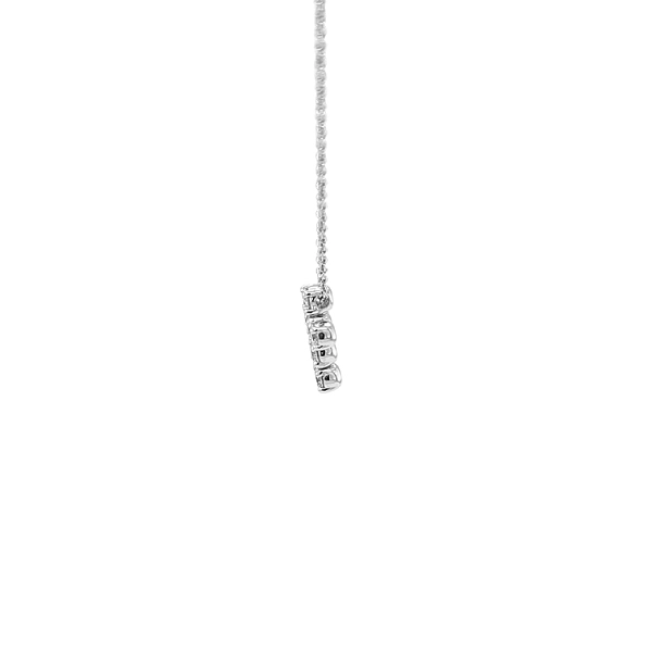 Gold-Anhänger Kreuz mit Diamanten