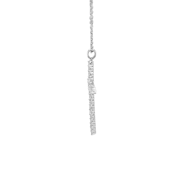 Gold-Anhänger Kreuz mit Diamanten