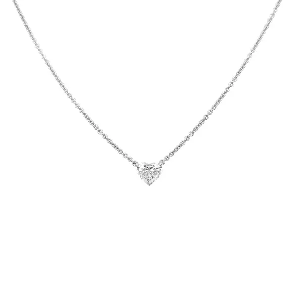 Gold-Anhänger Herz mit Diamant