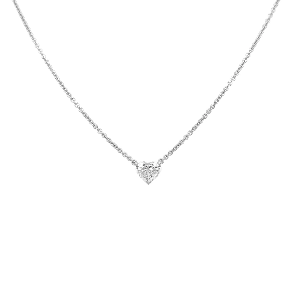 Gold-Anhänger Herz mit Diamant