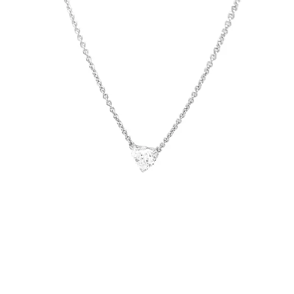 Gold-Anhänger Herz mit Diamant