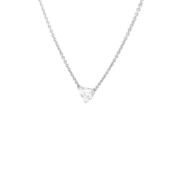 Gold-Anhänger Herz mit Diamant