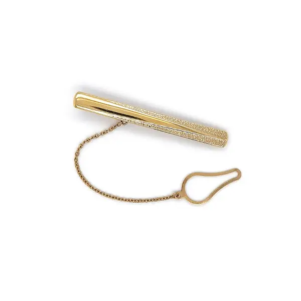 Goldene Krawattenschnalle