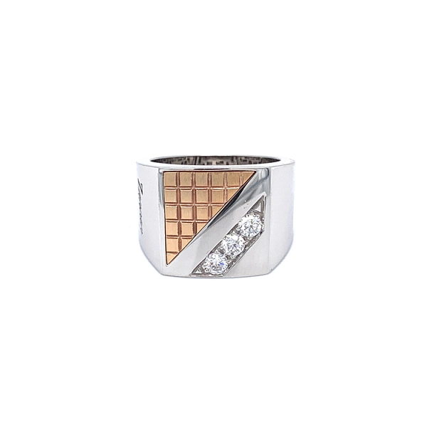 Gold Ring Zancan Cuture mit Diamanten EA164BR