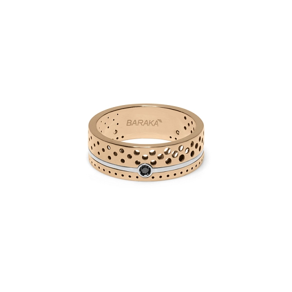 Goldring Baraka mit schwarzem Diamanten AN3130001