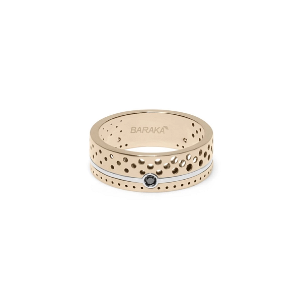 Goldring Baraka mit schwarzem Diamant AN3130001