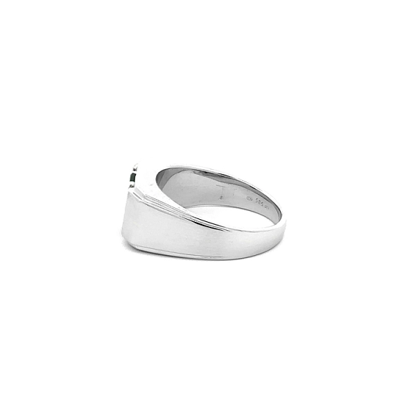 Goldring mit Onyx und Diamanten