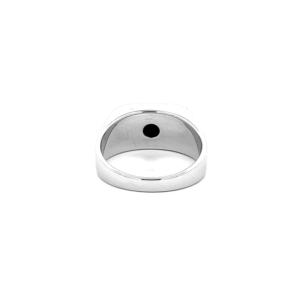 Goldring mit Onyx und Diamanten