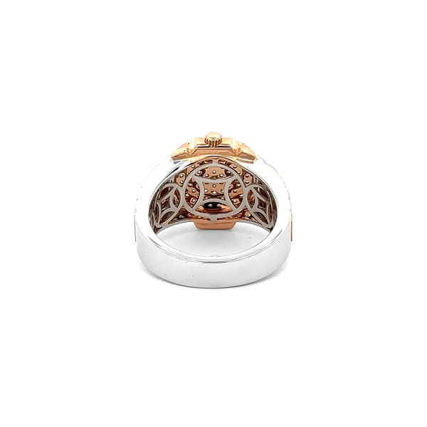 Goldener Herrenring mit Diamanten