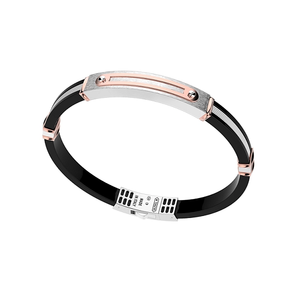 Gold Zancan Armband mit Gummi EB618BR