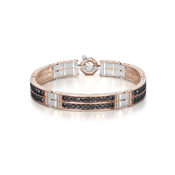 Goldarmband Baraka mit schwarzen Diamanten BR314611