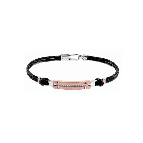 Gold Herrenarmband mit Diamanten