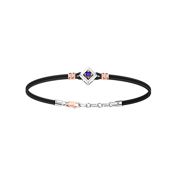 Gold Herrenarmband Zancan mit Saphir