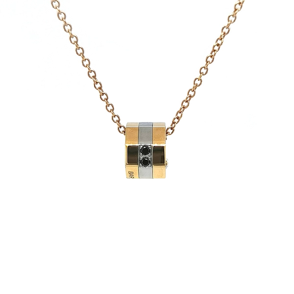 Gold-Anhänger Baraka mit schwarzen Diamanten