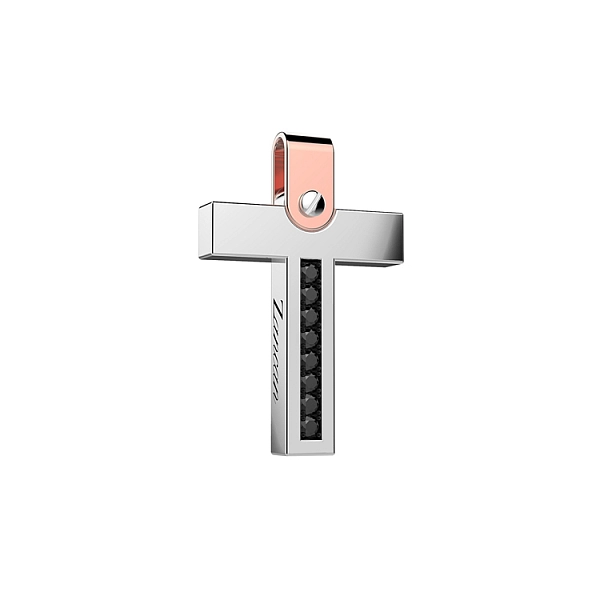 Gold-Anhänger Kreuz Zancan EPE099BR