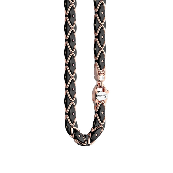 Gold Herren Zancan Kette mit Keramik KC059B-N65