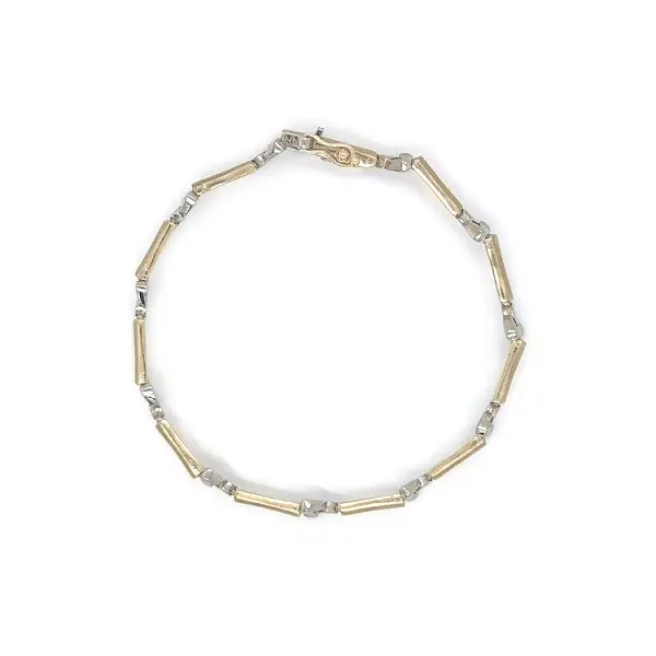 Gold-Kombi-Armband