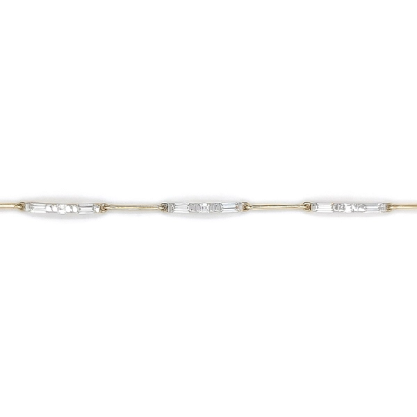 Gold Damenarmband mit Zirkonen