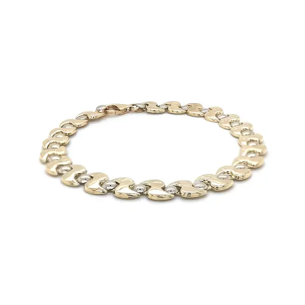 Gold-Kombi-Armband