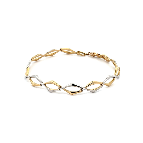 Gold Damenarmband aus kombiniertem Gold