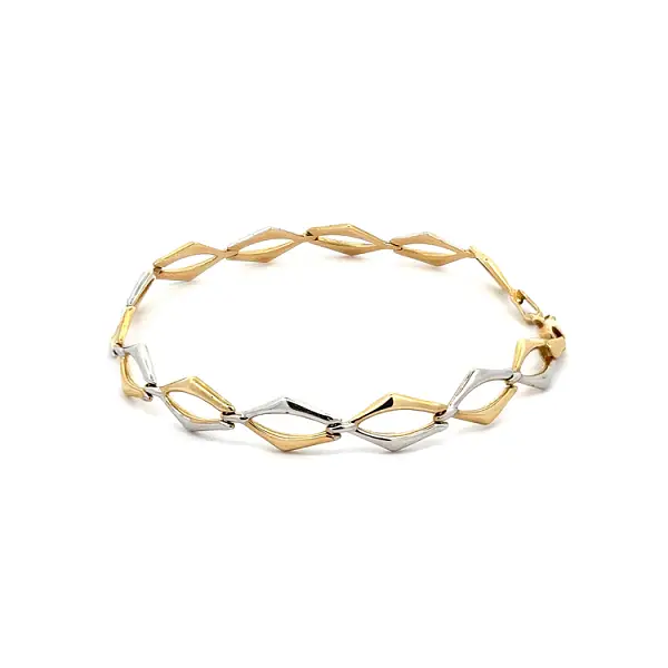Gold Damenarmband aus kombiniertem Gold
