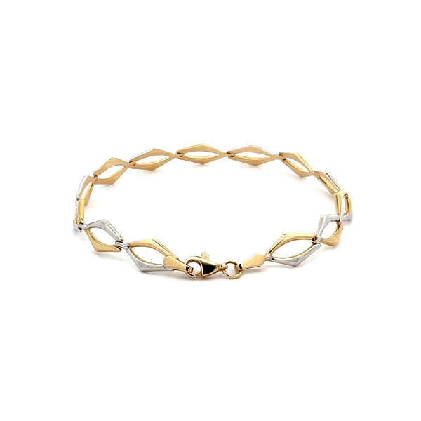 Gold Damenarmband aus kombiniertem Gold