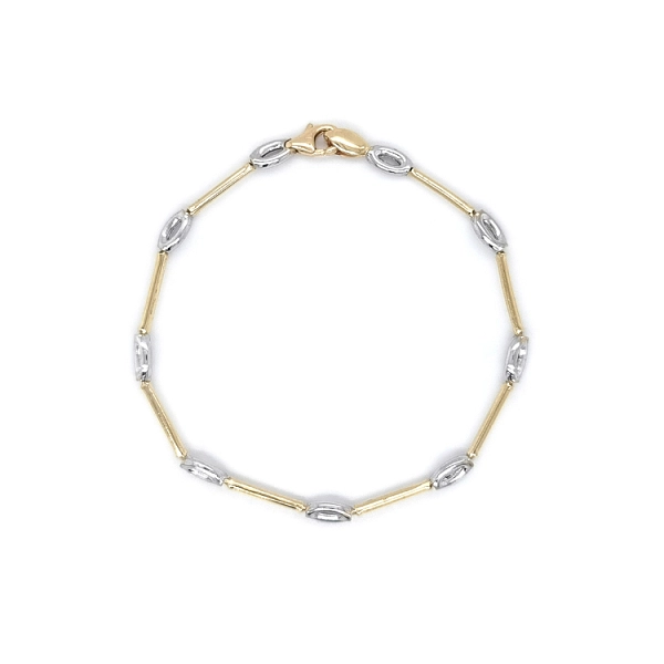 Gold Damenarmband aus farbigem Gold