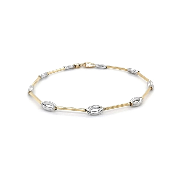 Gold Damenarmband aus farbigem Gold