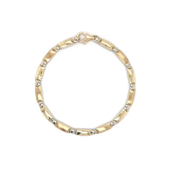 Gold-Kombi-Armband