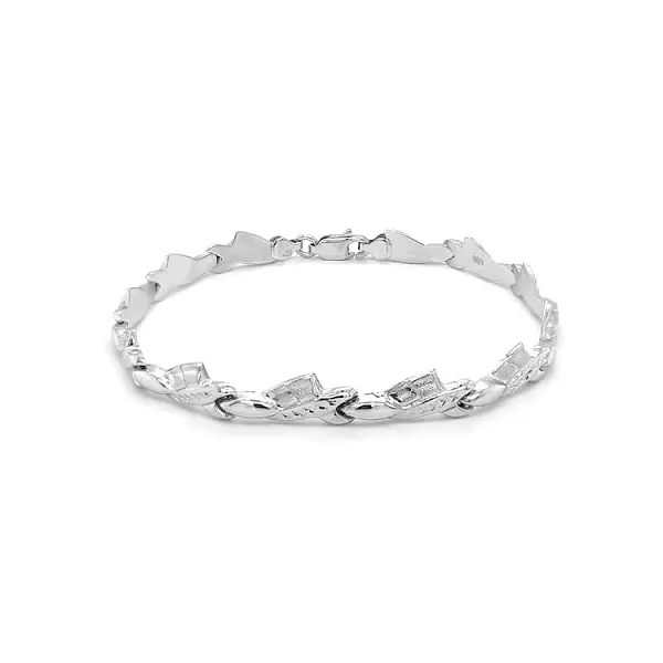 Weißgold-Armband