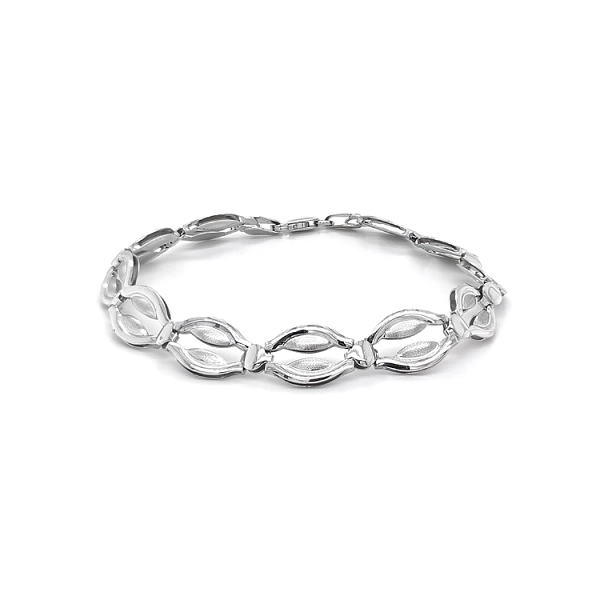 Weißgold-Armband