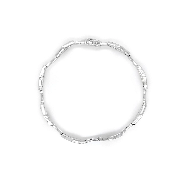 Armband mit Zirkonen aus Weißgold