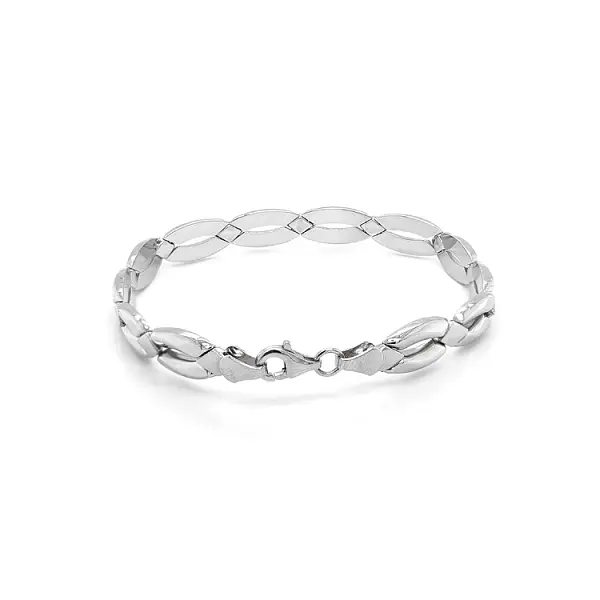 Weißgold-Armband