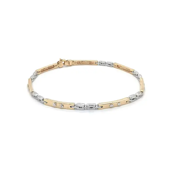 Gold-Kombi-Armband