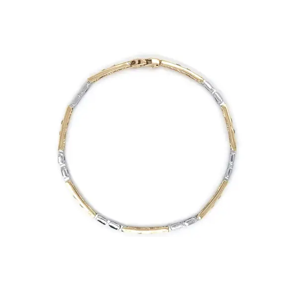 Gold-Kombi-Armband