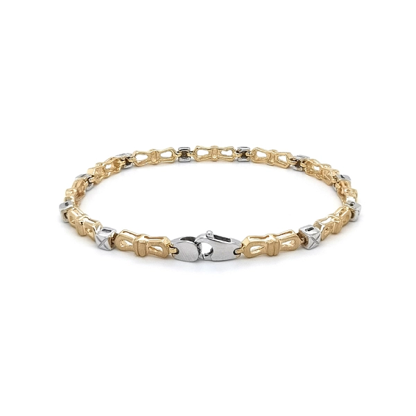 Gold Damenarmband aus kombiniertem Gold
