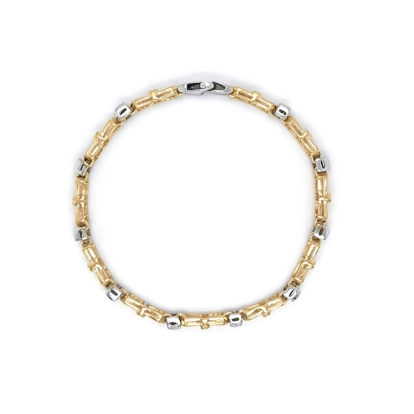 Gold Damenarmband aus kombiniertem Gold