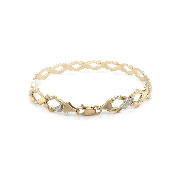 Gold Damenarmband aus kombiniertem Gold