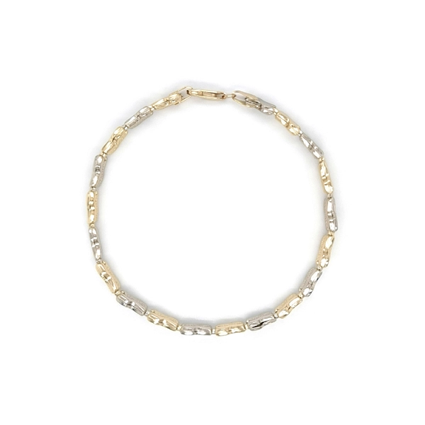 Gold Damenarmband aus kombiniertem Gold