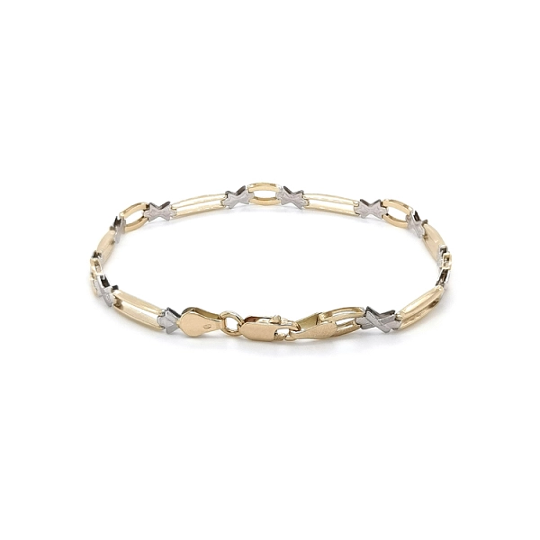 Gold Damenarmband aus kombiniertem Gold