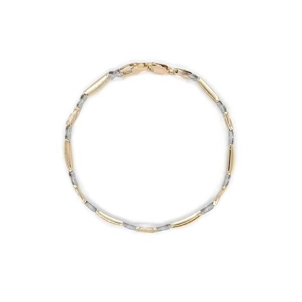 Gold Damenarmband aus kombiniertem Gold