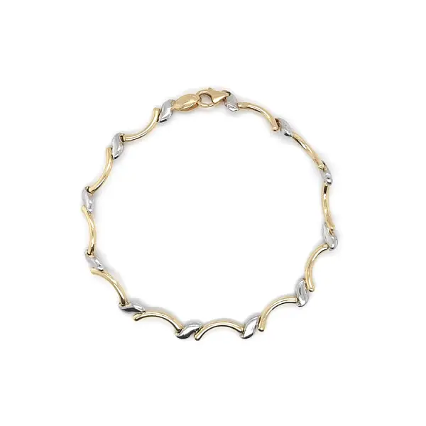 Gold-Kombi-Armband