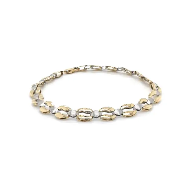 Gold-Kombi-Armband
