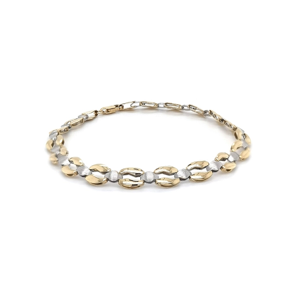 Gold-Kombi-Armband