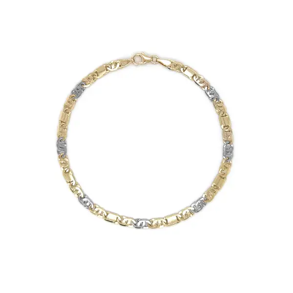 Gold-Kombi-Armband