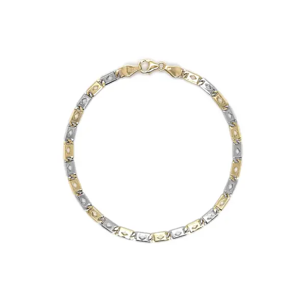 Gold-Kombi-Armband