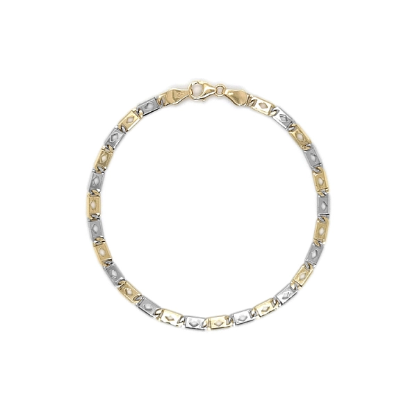 Gold-Kombi-Armband